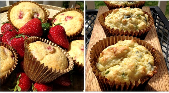 Post image for Cornmeal Buttermilk Muffins~Sweet or Savory #Baketogether