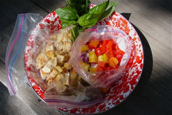Post image for From The Beach ~ Panzanella Salad To Go